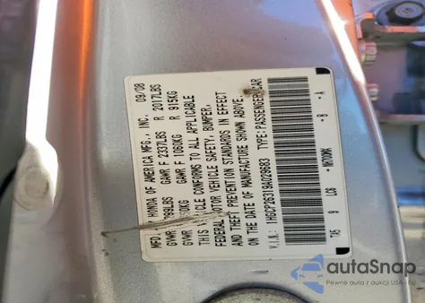 2009 Honda Accord Lx z USA, uszkodzony, nr VIN 1HGCP26319A029683